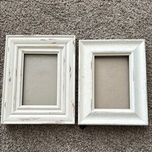 Rustic White Picture Frame Set - 4x6